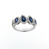 Ringe Valentina Callegher Dame in Weißgold Zaffiro 7401SZF